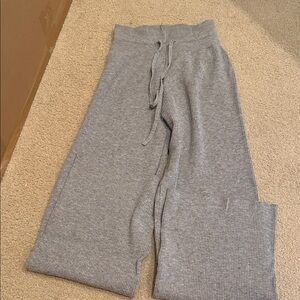 Gray Wide Ankle Bottoms